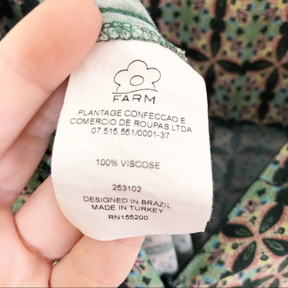 FARM Rio | Honolulu Green Floral Jumpsuit Sz XS - Picture 6 of 8